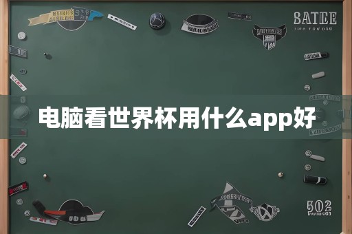 电脑看世界杯用什么app好