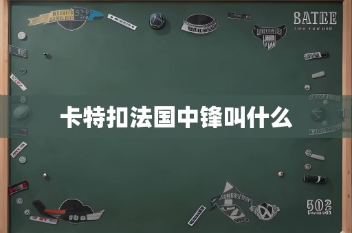 卡特扣法国中锋叫什么