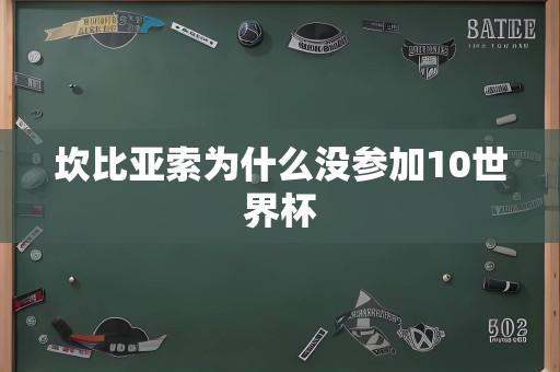 坎比亚索为什么没参加10世界杯