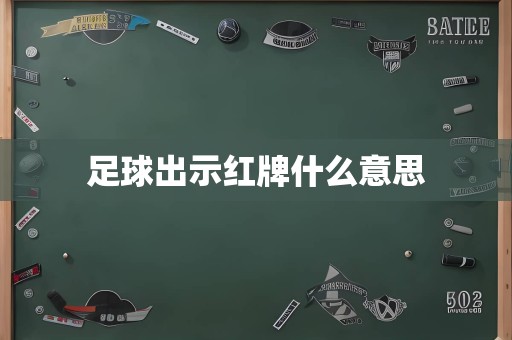 足球出示红牌什么意思