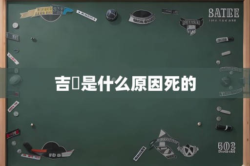 吉喆是什么原因死的