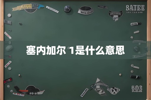 塞内加尔 1是什么意思