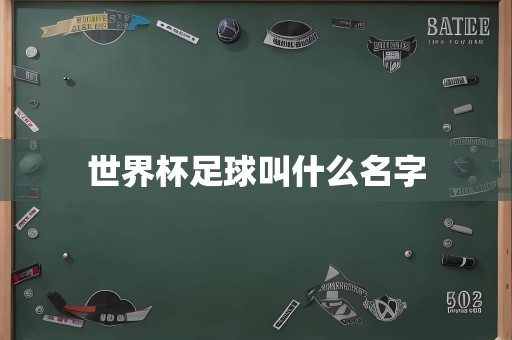 世界杯足球叫什么名字