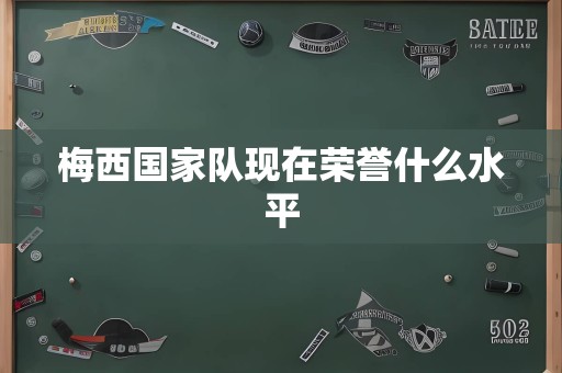 梅西国家队现在荣誉什么水平