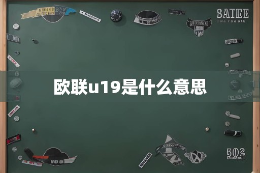 欧联u19是什么意思