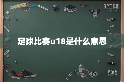 足球比赛u18是什么意思