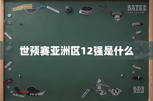 世预赛亚洲区12强是什么