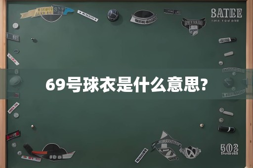 69号球衣是什么意思?