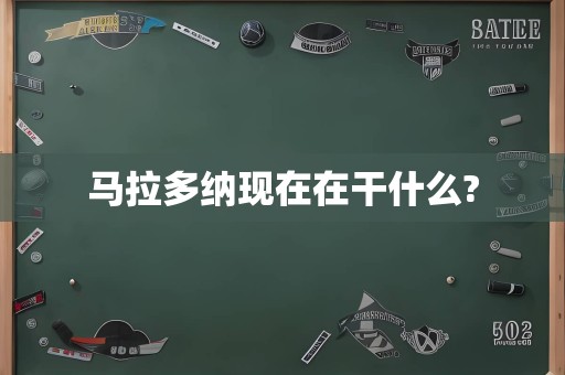 马拉多纳现在在干什么?