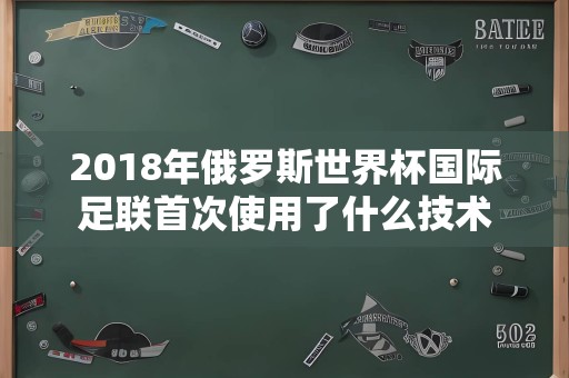 2018年俄罗斯世界杯国际足联首次使用了什么技术