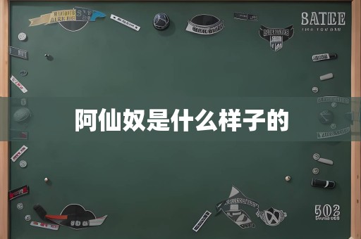 阿仙奴是什么样子的