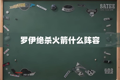 罗伊绝杀火箭什么阵容