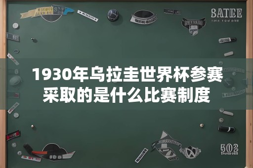 1930年乌拉圭世界杯参赛采取的是什么比赛制度