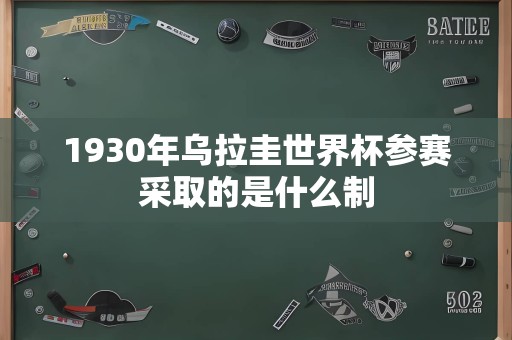 1930年乌拉圭世界杯参赛采取的是什么制