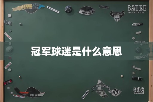 冠军球迷是什么意思