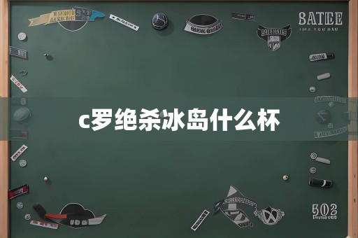 c罗绝杀冰岛什么杯