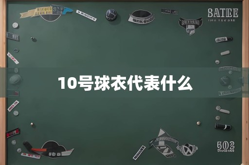 10号球衣代表什么