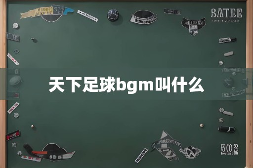 天下足球bgm叫什么