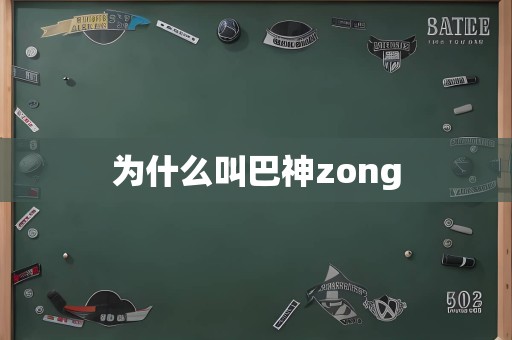 为什么叫巴神zong