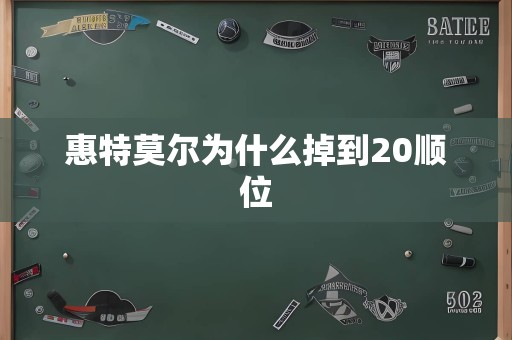 惠特莫尔为什么掉到20顺位