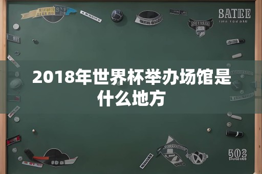 2018年世界杯举办场馆是什么地方