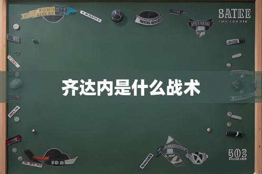 齐达内是什么战术