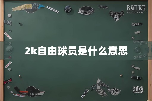 2k自由球员是什么意思