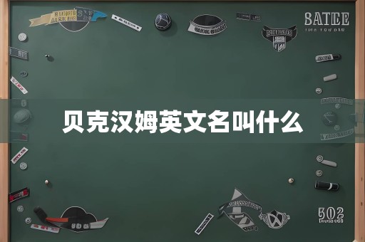 贝克汉姆英文名叫什么