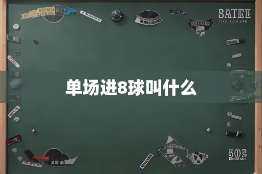 单场进8球叫什么