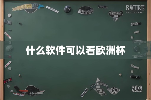 什么软件可以看欧洲杯