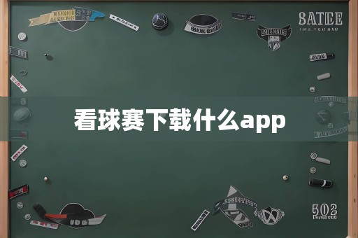 看球赛下载什么app