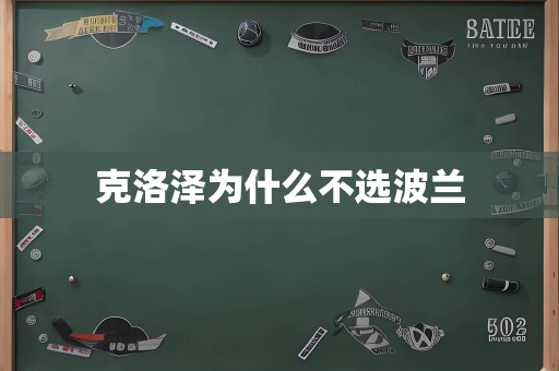 克洛泽为什么不选<a href=/player/6644.html target=_blank class=infotextkey>波兰</a>