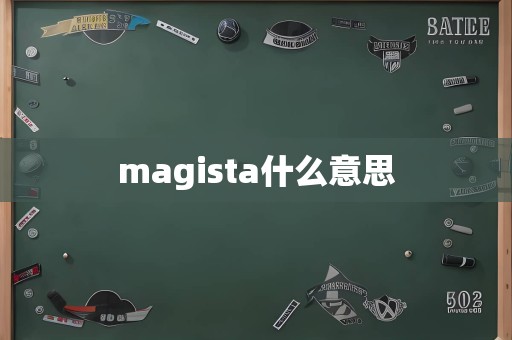 magista什么意思