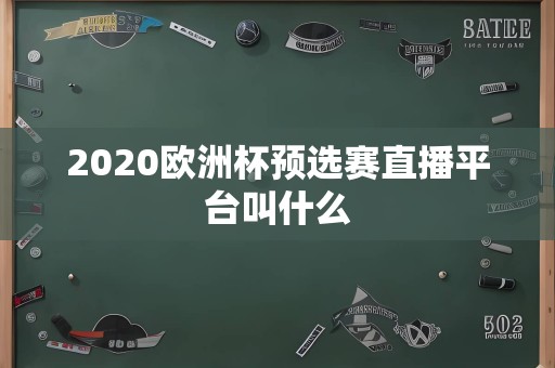 2020欧洲杯预选赛直播平台叫什么