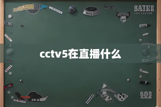 cctv5在直播什么