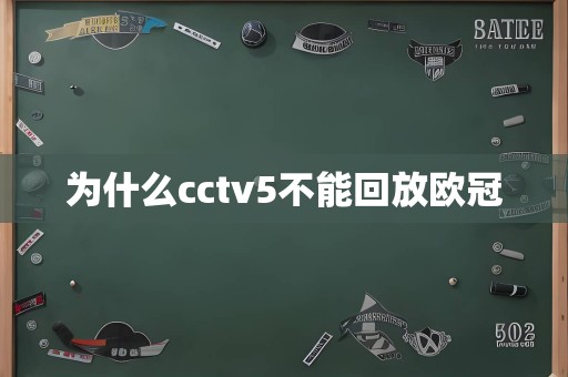 为什么cctv5不能回放欧冠