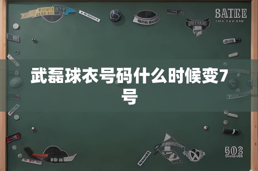 武磊球衣号码什么时候变7号