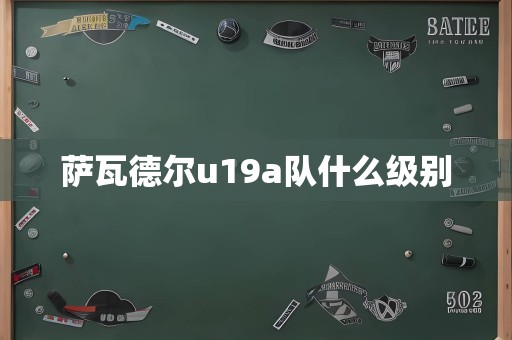 萨瓦德尔u19a队什么级别