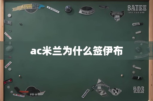 ac米兰为什么签伊布