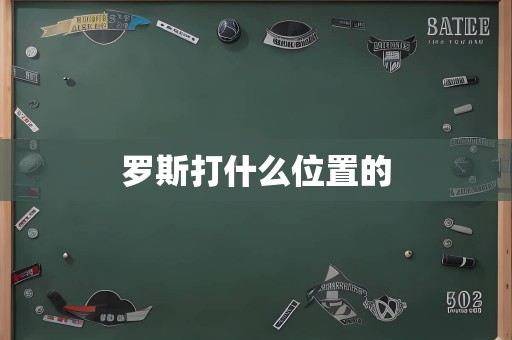 罗斯打什么位置的