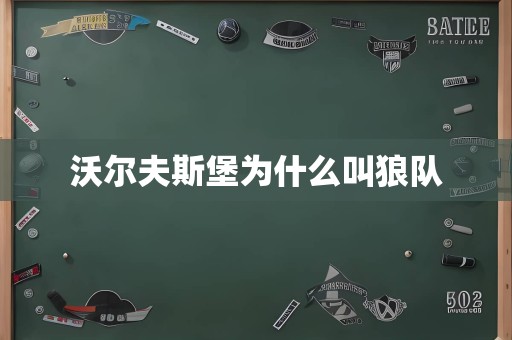 沃尔夫斯堡为什么叫狼队