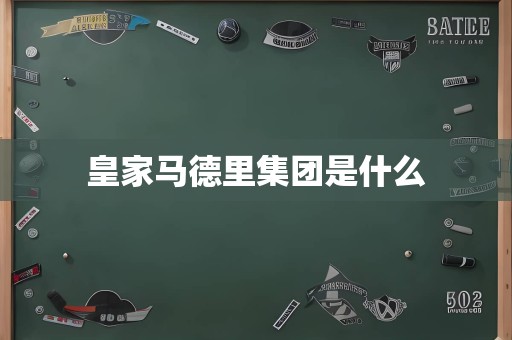 皇家马德里集团是什么