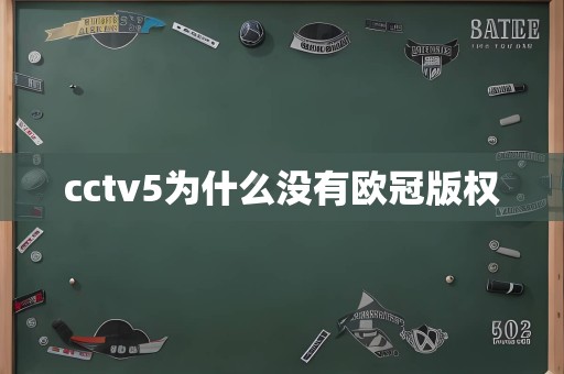 cctv5为什么没有欧冠版权