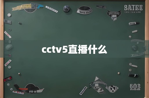 cctv5直播什么