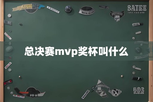 总决赛mvp奖杯叫什么