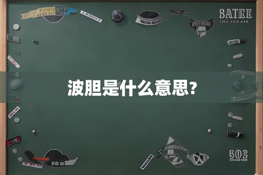 波胆是什么意思?