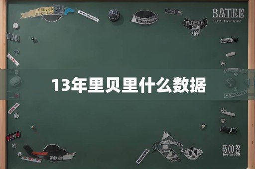 13年里贝里什么数据