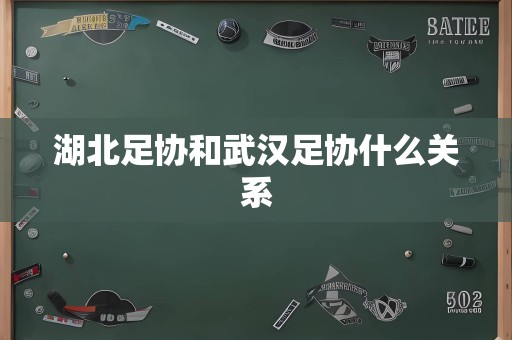 湖北足协和武汉足协什么关系