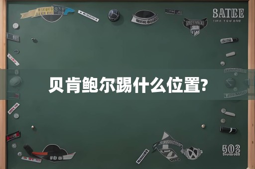 贝肯鲍尔踢什么位置?