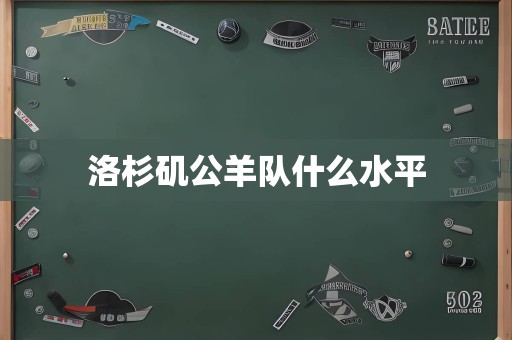 洛杉矶公羊队什么水平